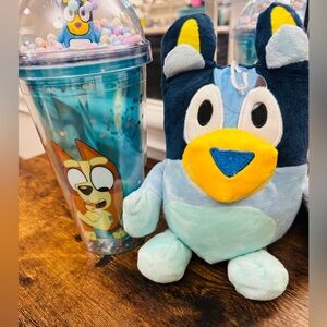 Bluey Light-Up Cup & Plush Toy Bundle  New in Box